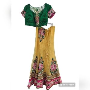 Vintage India Choli Lehenga Outfit